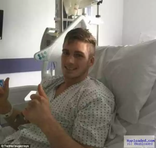 Photo: Boxer Nick Blackwell looking good as he recovers after fight with Chris Eubank Jnr